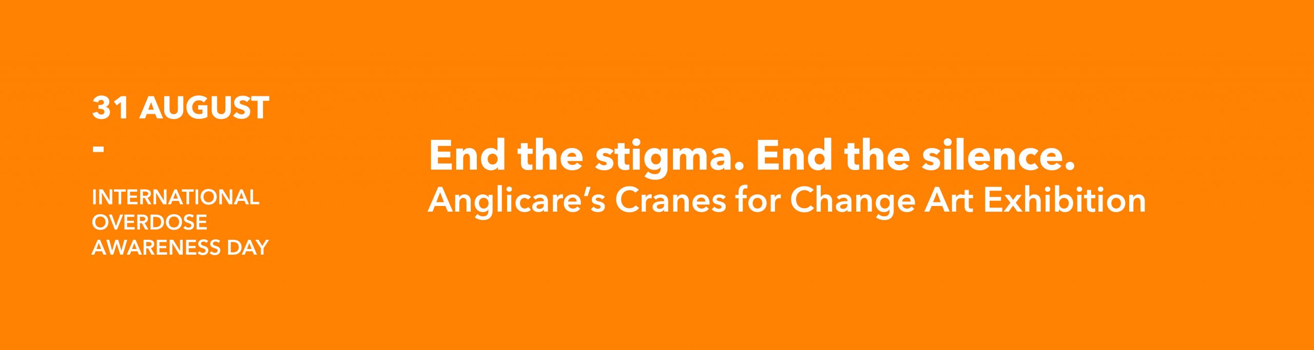 Anglicare's Cranes for Change Art Exhibition for International Overdose Awareness Day