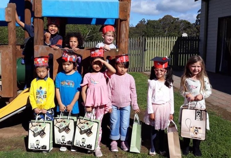 A group photograph of children who have graduated from Anglicare's HIPPY program.