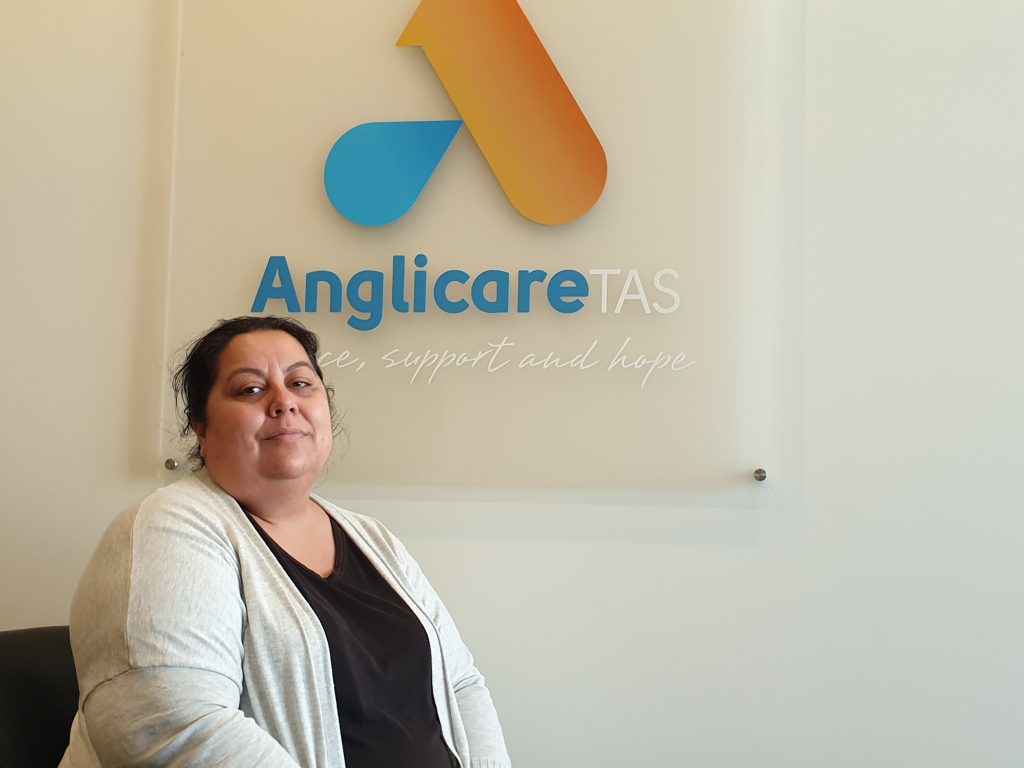 Photo of Anglicare Tasmania frontline worker, Courtney.