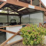 Pergola and BBQ area at Rocherlea