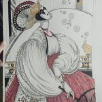 One of Lee's fashion drawings.