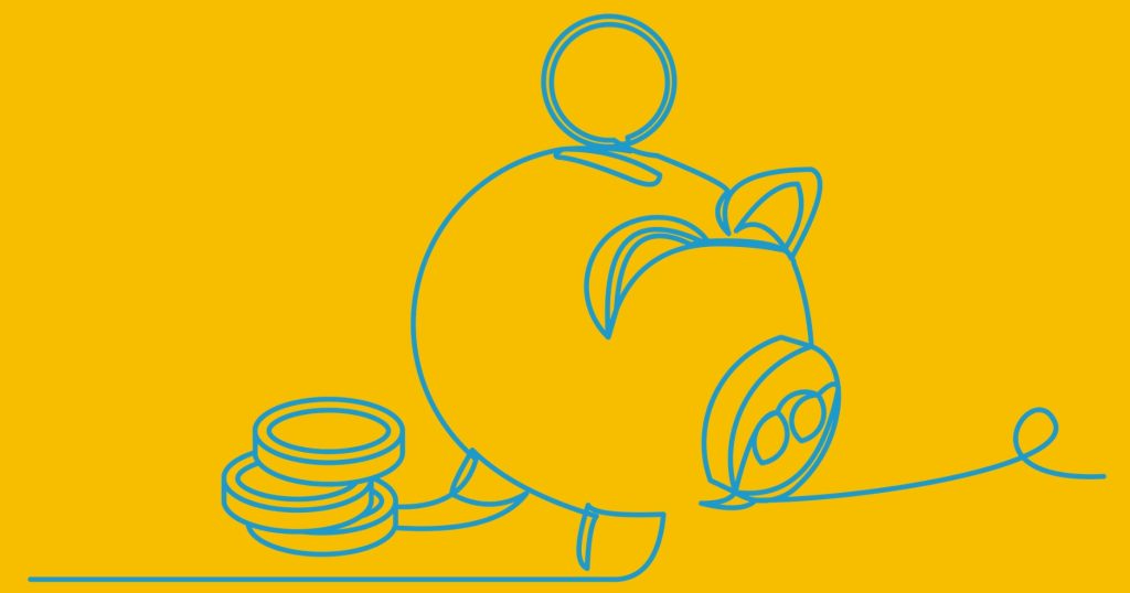 illustration of a piggy bank