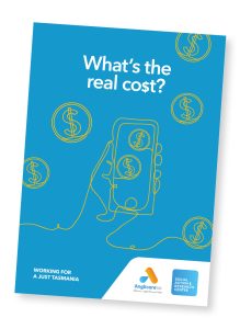 Front cover of the What's the real cost? Report