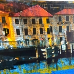 A print made from a picture of the IXL building on Hunter Street in Hobart.